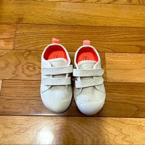 Cat & Jack Toddler Girl Strap On Sneakers Size 7